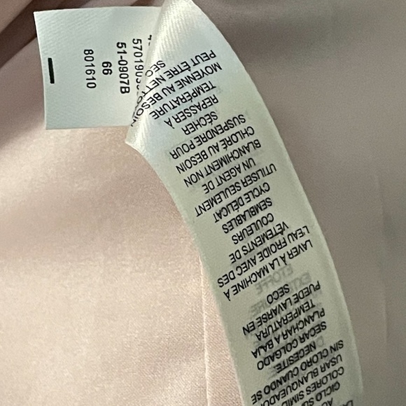 NWT White House Black Market Women's Bush Pink Double Breasted Blazer, Size 4P - Picture 8 of 14